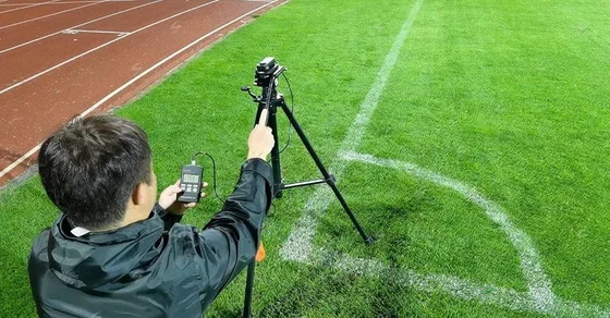 Đo kiểm đèn chiếu sáng sân vận động chuẩn AFC